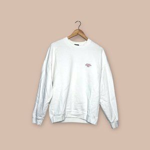 Men's Blue Garage Paris Crew Neck - "Chateau Marmont" - Size Small